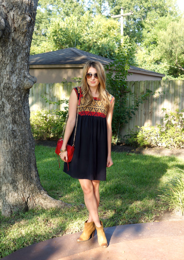 Embroidered Swing Dress…