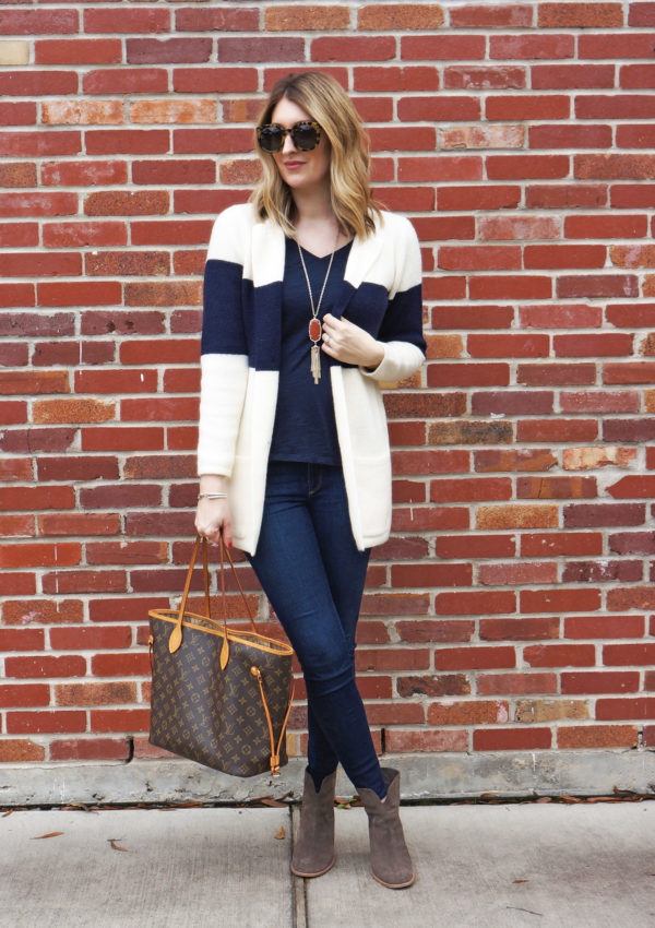 Color Block Cardi…