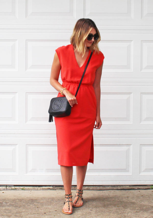 On Repeat: Orange Midi Dress…