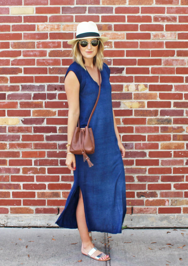 Blue T-Shirt Maxi…