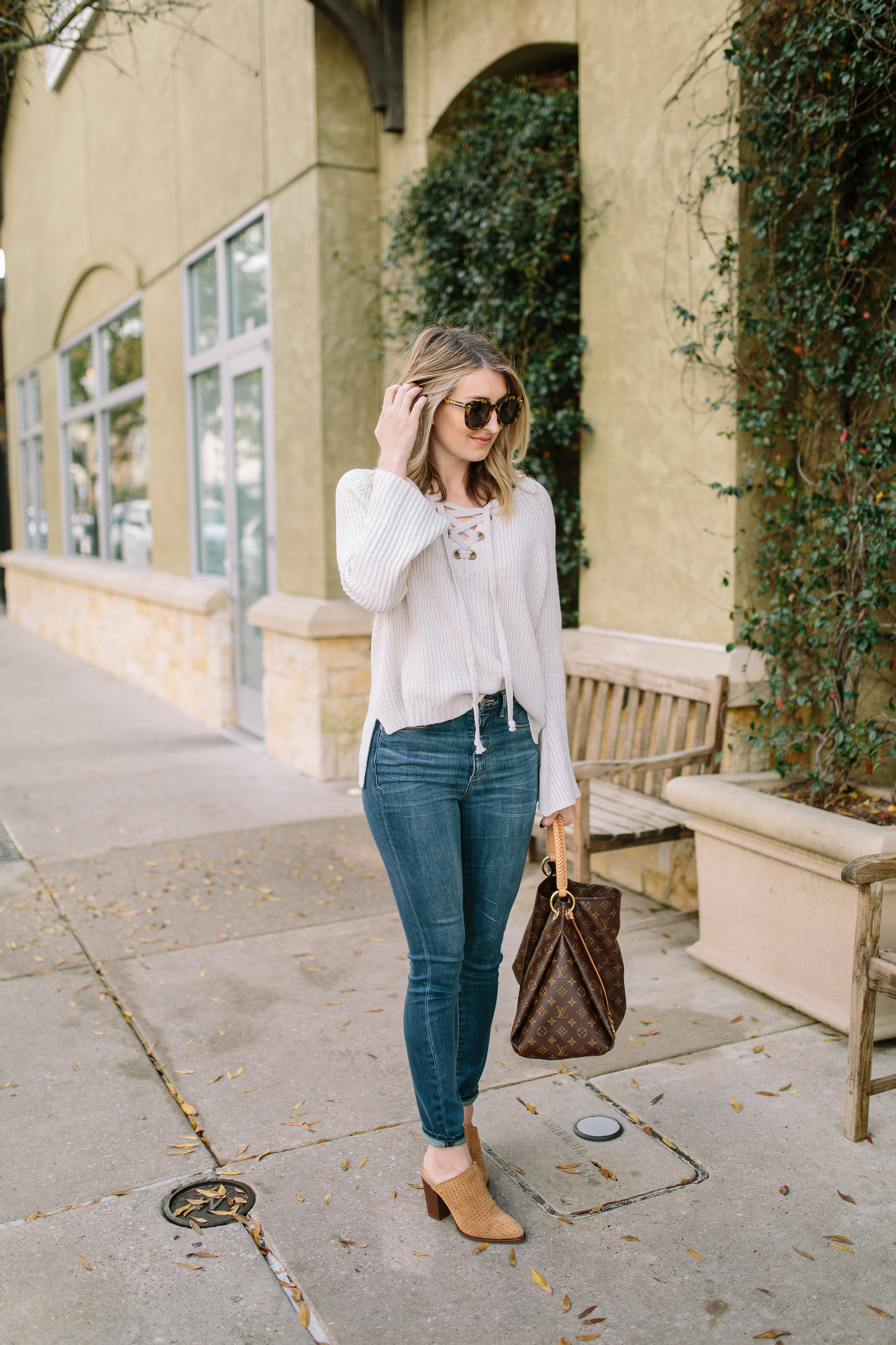 Lace Up Sweater Wear When