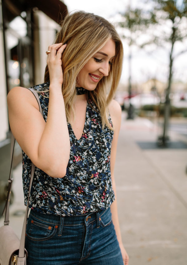 Choker Top + Cropped Denim…