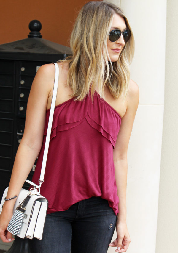 Ruffled Halter Top…