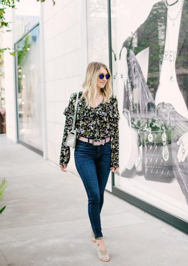 Floral Ruffled Top…