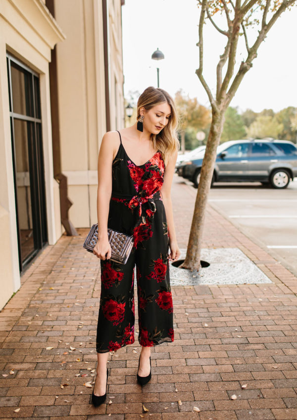 Floral Velvet Jumpsuit…