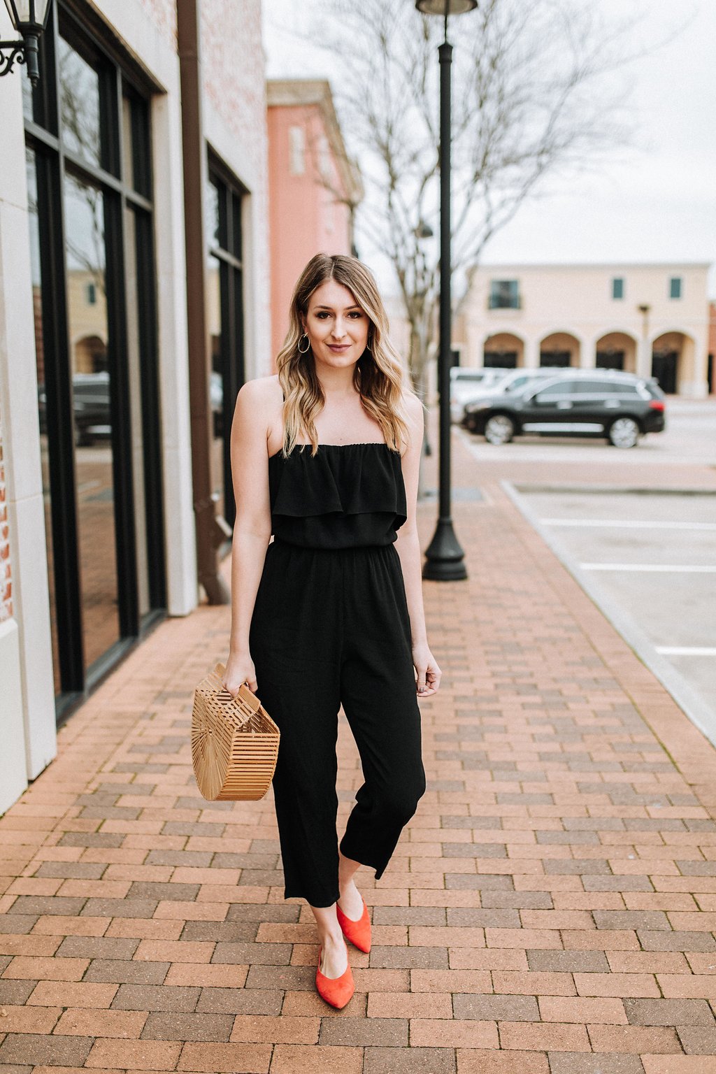 flat shoes with jumpsuit