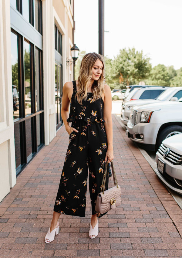 Printed Ruffle Jumpsuit….