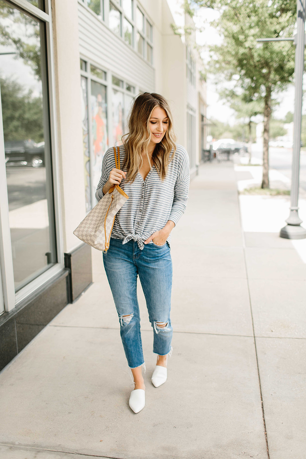 boyfriend jeans with top