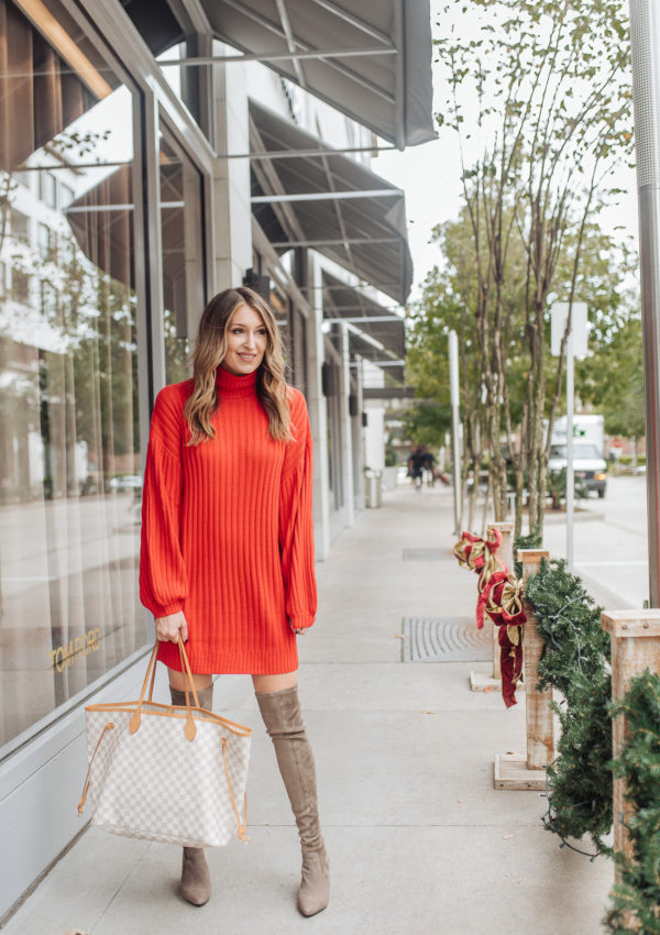 Red Sweater Dress…