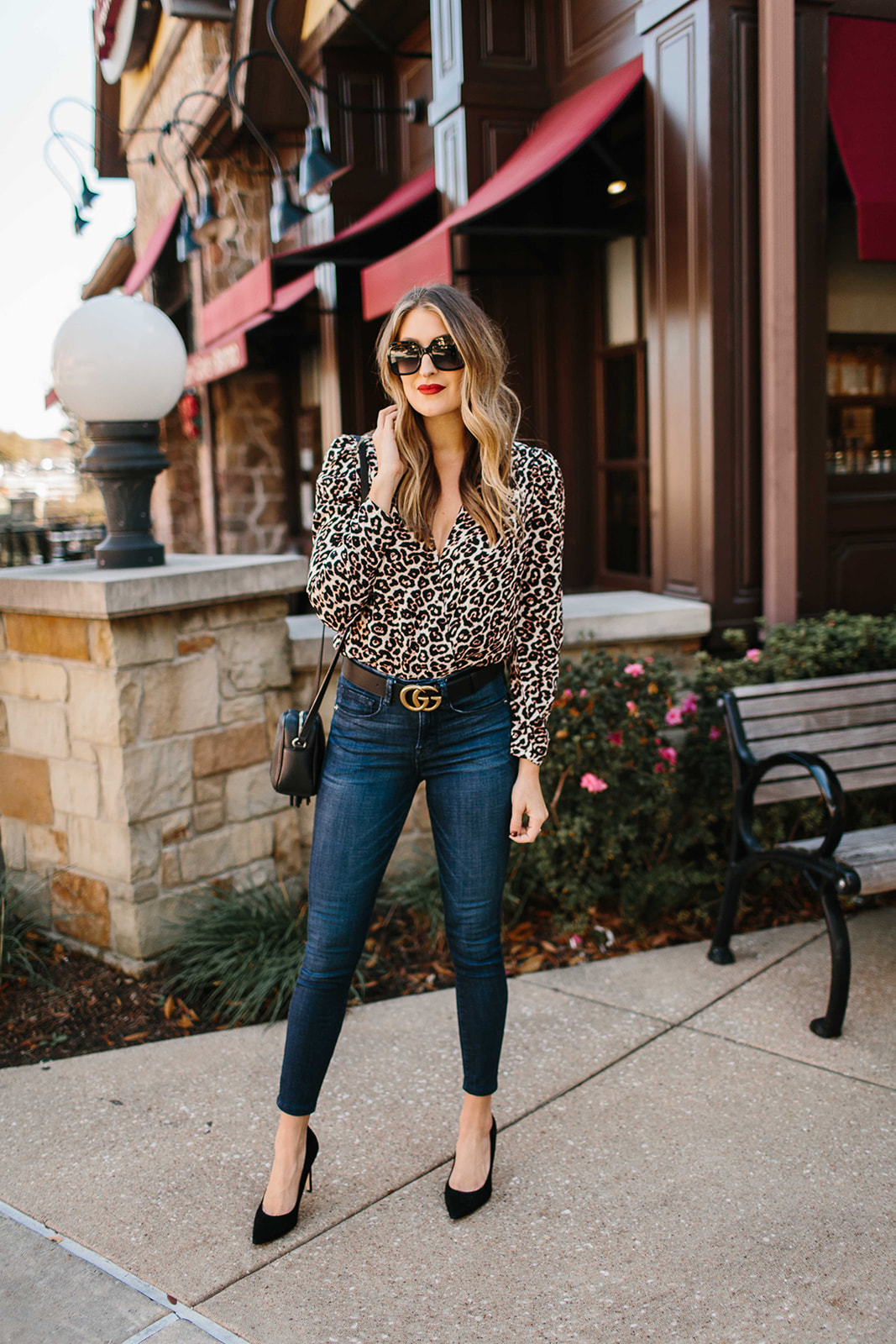 Leopard Print Bodysuit…