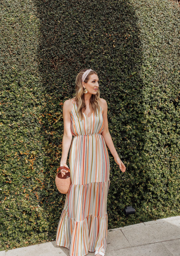 Striped Maxi Dress…