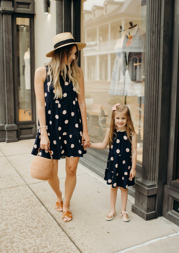 Matching Polka Dot Dresses + 40% off at Loft…