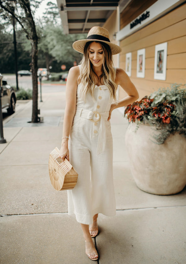 Belted Linen Jumpsuit…