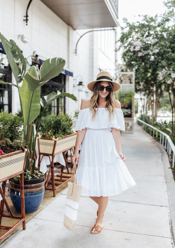 White Off the Shoulder Dress…