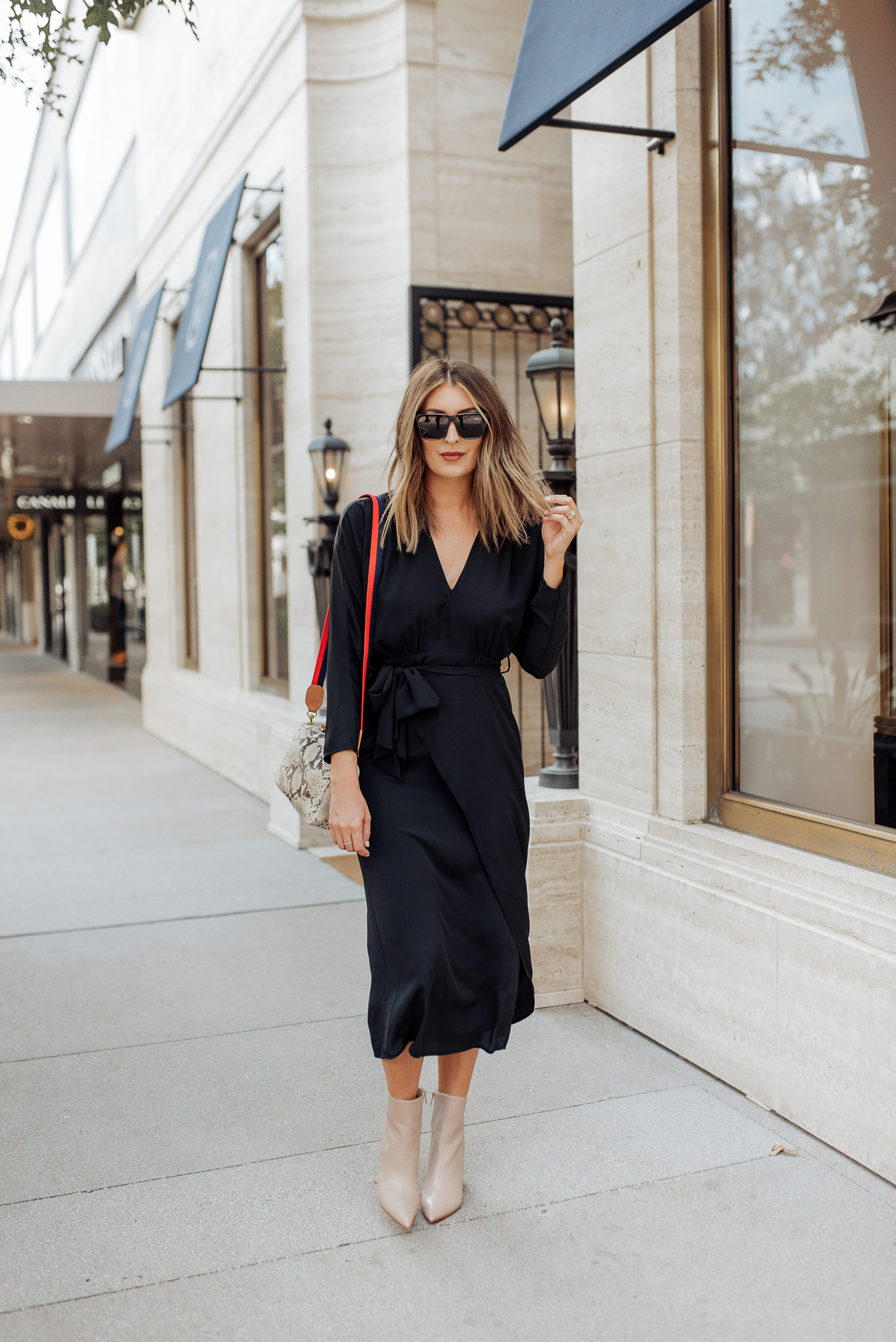 Black Midi Dress for Fall Wear When