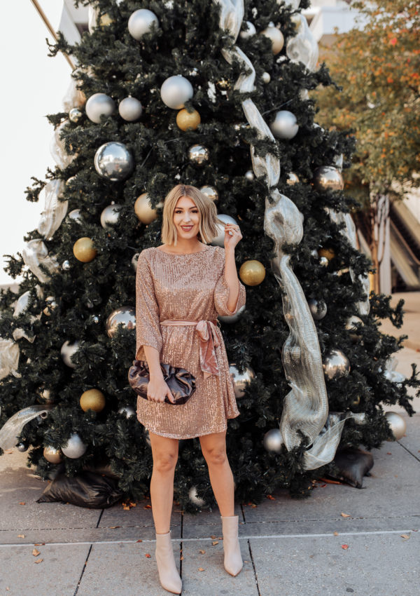 Holiday Outfit Idea – Sequin Tunic Dress…