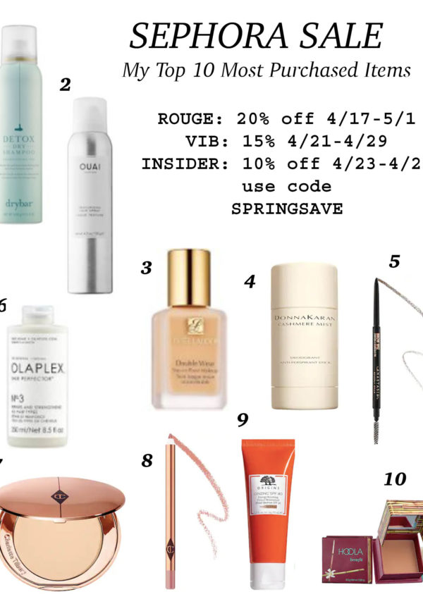 Sephora Sale Top 10…